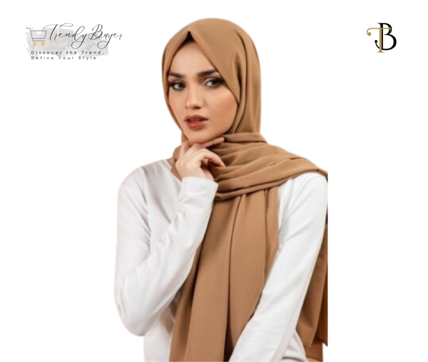 Plain Georgette Chiffon Hijab